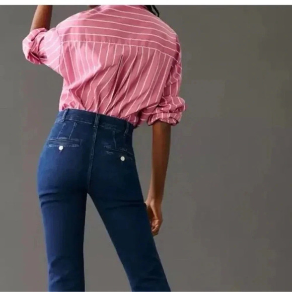 Anthropologie Maeve The Essential Slim High-Rise Straight
Crop Jeans Size 27 - Picture 3 of 8